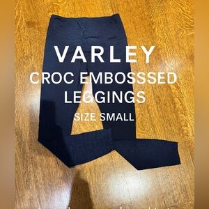 Varley Croc Embossed Leggings – Size Small -like NEW